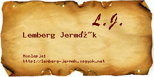 Lemberg Jermák névjegykártya